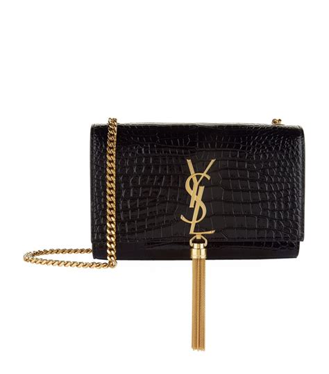 ysl kate satchel small|Saint Laurent Small Kate Crocodile.